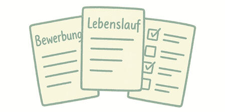 Vorlage Bewerbung, Lebenslauf und Checkliste
